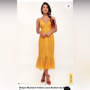 Lulus Lace Midi dress XS